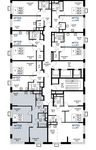 Планировка 3-комнатной квартиры, 77,1 м2