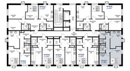 Планировка 2-комнатной квартиры, 57,6 м2