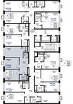 Планировка 2-комнатной квартиры, 61,5 м2