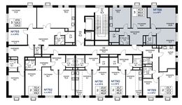 Планировка 3-комнатной квартиры, 88,6 м2