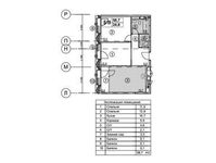 Планировка 2-комнатной квартиры, 58,8 м2
