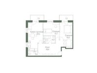 Планировка 3-комнатной квартиры, 75 м2