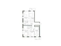 Планировка 4-комнатной квартиры, 108 м2