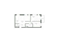 Планировка 3-комнатной квартиры, 73 м2