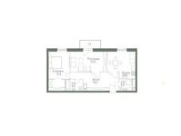 Планировка 2-комнатной квартиры, 76 м2