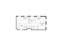 Планировка 3-комнатной квартиры, 78 м2