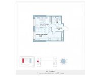 Планировка 1-комнатной квартиры, 40,3 м2
