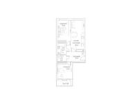 Планировка 2-комнатной квартиры, 67,9 м2
