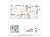 Планировка 3-комнатной квартиры, 72,5 м2