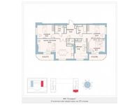 Планировка 4-комнатной квартиры, 113,1 м2
