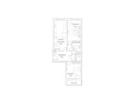 Планировка 2-комнатной квартиры, 68,1 м2