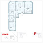 Планировка 3-комнатной квартиры, 81,8 м2