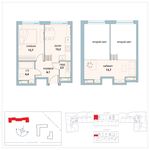 Планировка 1-комнатной квартиры, 52,6 м2