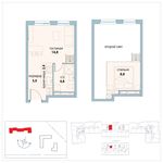 Планировка 1-комнатной квартиры, 35,8 м2