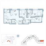 Планировка 4-комнатной квартиры, 109 м2