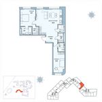 Планировка квартиры студии, 83,6 м2