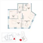Планировка 2-комнатной квартиры, 81,1 м2