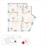 Планировка 3-комнатной квартиры, 97,5 м2