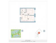 Планировка 1-комнатной квартиры, 35,8 м2