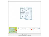 Планировка 1-комнатной квартиры, 35,4 м2