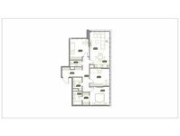 Планировка 4-комнатной квартиры, 96,7 м2