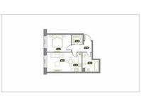 Планировка 2-комнатной квартиры, 49,4 м2