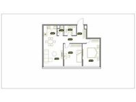 Планировка 3-комнатной квартиры, 64,2 м2
