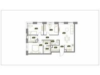 Планировка 4-комнатной квартиры, 95,2 м2