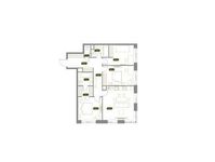 Планировка 3-комнатной квартиры, 91,47 м2