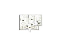 Планировка 3-комнатной квартиры, 71,2 м2