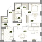 Планировка 3-комнатной квартиры, 103,6 м2