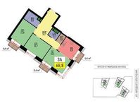 Планировка 3-комнатной квартиры, 62,7 м2