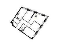 Планировка 4-комнатной квартиры, 115,1 м2