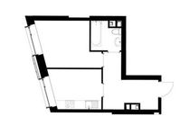 Планировка 1-комнатной квартиры, 33,4 м2