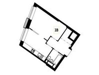 Планировка 1-комнатной квартиры, 38,5 м2