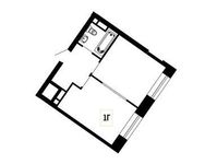Планировка 1-комнатной квартиры, 38,9 м2
