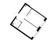 Планировка 1-комнатной квартиры, 42,3 м2