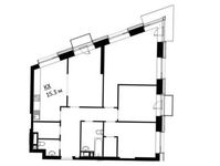 Планировка 4-комнатной квартиры, 108,2 м2