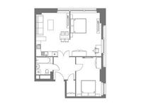 Планировка 3-комнатной квартиры, 75,33 м2