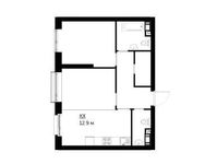 Планировка 2-комнатной квартиры, 56,2 м2