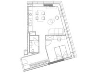 Планировка 2-комнатной квартиры, 51,34 м2