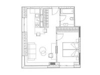 Планировка 2-комнатной квартиры, 41,84 м2