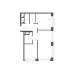 Планировка 2-комнатной квартиры, 64,4 м2