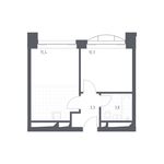 Планировка 1-комнатной квартиры, 32,8 м2