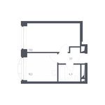 Планировка 1-комнатной квартиры, 35,2 м2