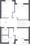 Планировка квартиры студии, 165,4 м2