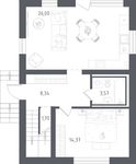Планировка квартиры студии, 122,4 м2