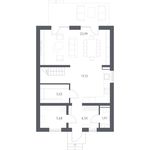 Планировка квартиры студии, 129,7 м2