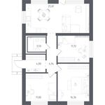 Планировка квартиры студии, 85,5 м2