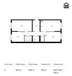 Планировка 3-комнатной квартиры, 93,5 м2